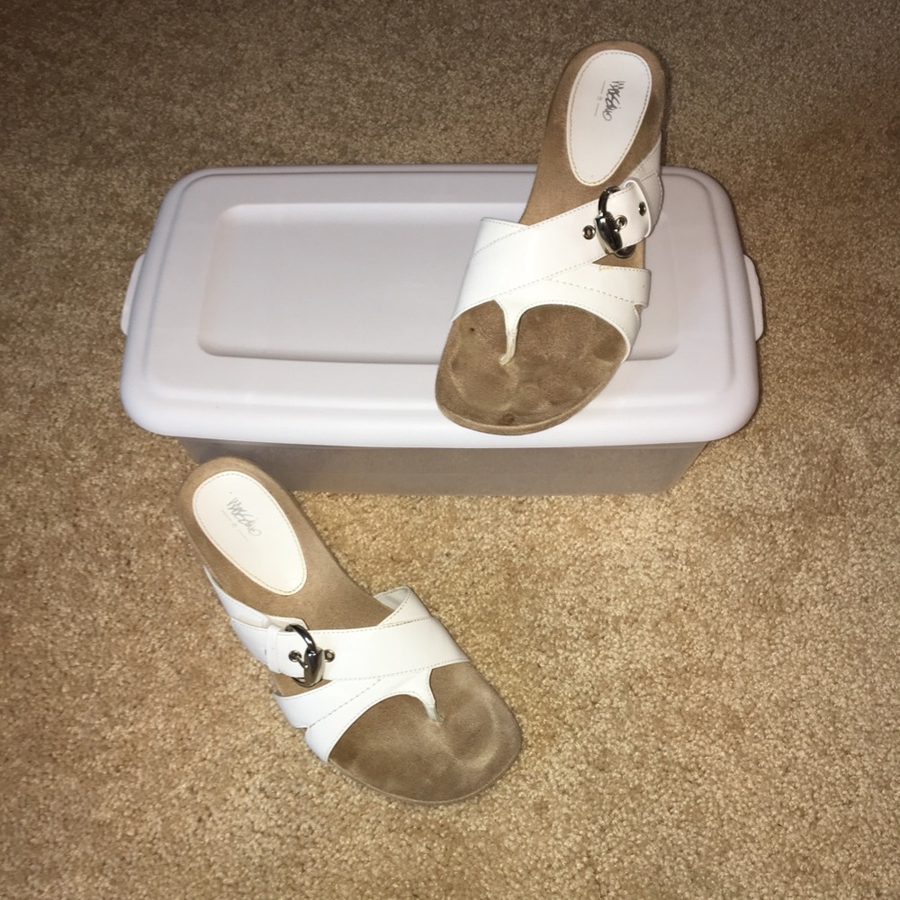 White Sandal Wedges